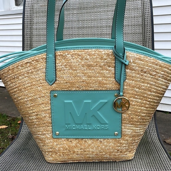 Michael Kors Kimber Large straw string tote shoulder bag - Picture 9 of 9